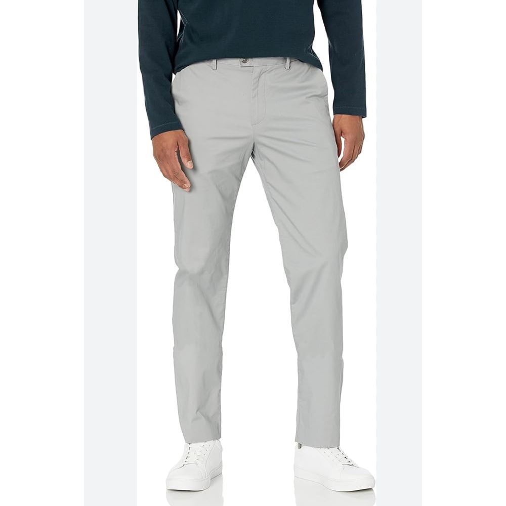 Calvin‎ Klein Men's Refined Stretch Chino Slim Fit Pant Grey 38/30 NWT